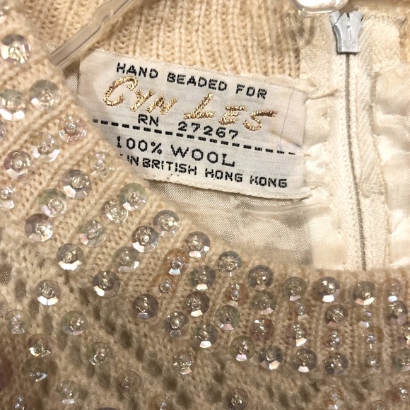 Cyn Les Beaded Top- Vintage - Picture 3 of 6